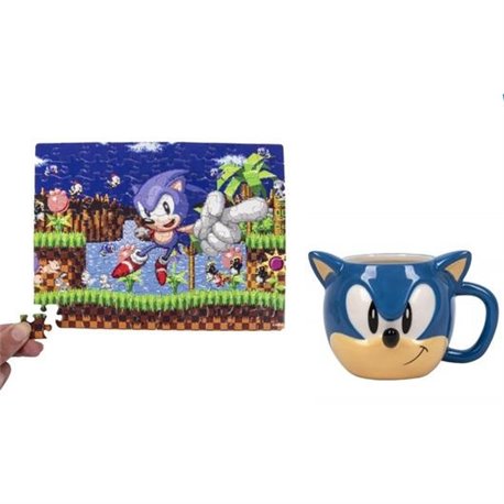 Zestaw Prezentowy - Sonic the Hedgehog (kubek 3D, puzzle)