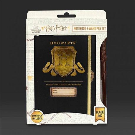 Zestaw Prezentowy - Harry Potter Hogwart Shield (notatnik, różdżka długopis')