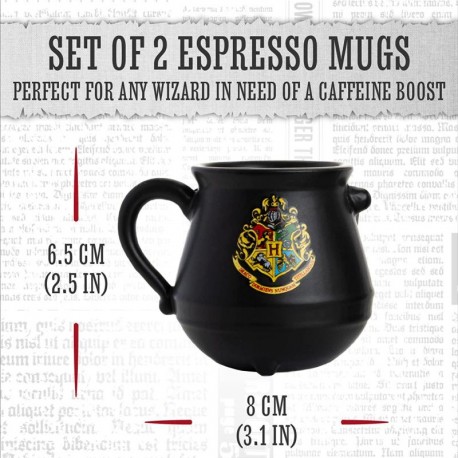 Zestaw do espress - Harry Potter (kociołki) 2 szt.