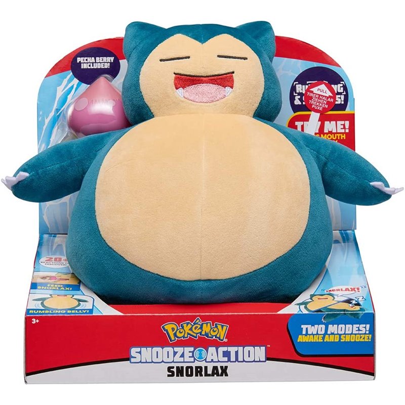 Pokemon Pluszak Snorlax Snooze Action