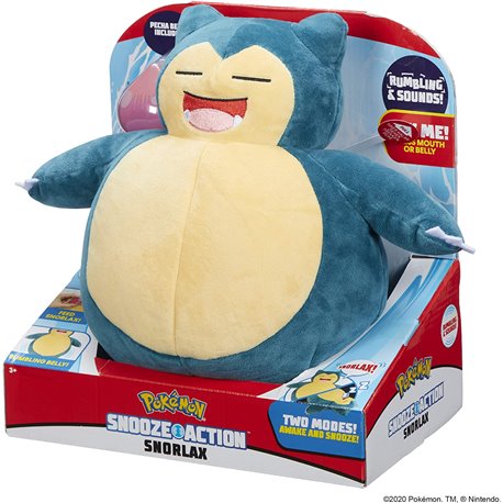 Pokemon Pluszak Snorlax Snooze Action