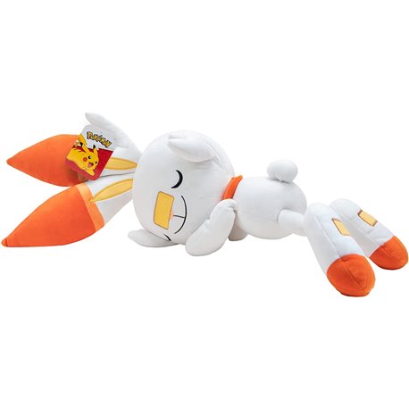 Pokemon Pluszak Spiący Scorbunny 45cm