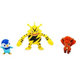 Pokemon Battle Figure Set Piplup, Electabuzz, Vulpix