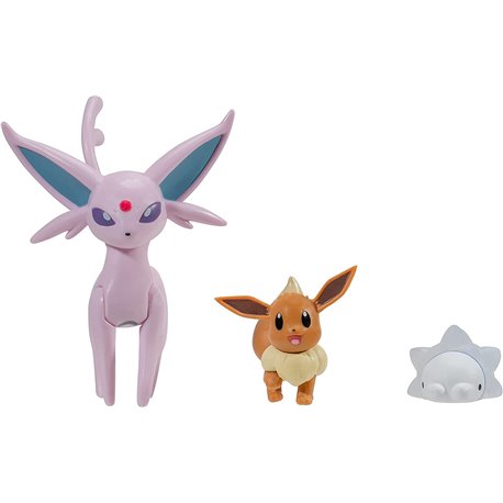 Pokemon Battle Figure Set Eevee, Espeon, Snoom