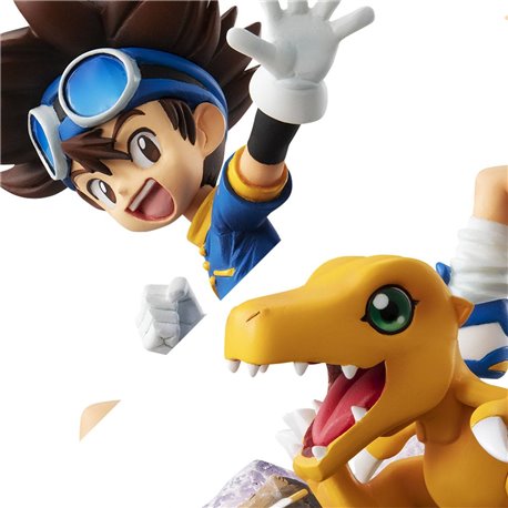 Digimon Adventure G.E.M. Series PVC Statue Taichi Yagami & Agumon 20th Anniversary 12 cm