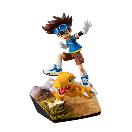 Digimon Adventure G.E.M. Series PVC Statue Taichi Yagami & Agumon 20th Anniversary 12 cm