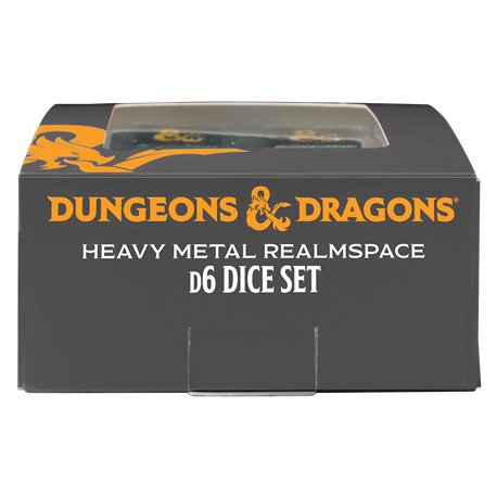 Ultra-Pro Kości Metalowe D6 - Heavy Metal Realmscape RPG