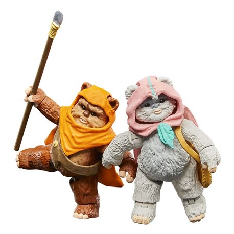 Star Wars: Ewoks Vintage Collection Action Figures Wicket W Warrick & Kneesaa 10 cm (przedsprzedaż)