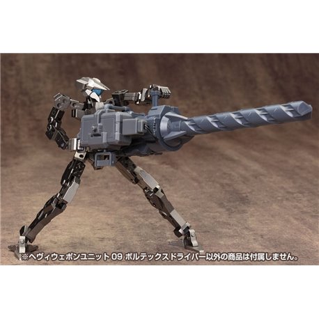 Kotobukiya M.S.G. Model Kit Accesoory Set Heavy Weapon Unit 09 Vortex Driver (przedsprzedaż)