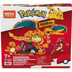 Pokemon Mega Construx Construction Set Charmander Evolution Set (przedsprzedaż)