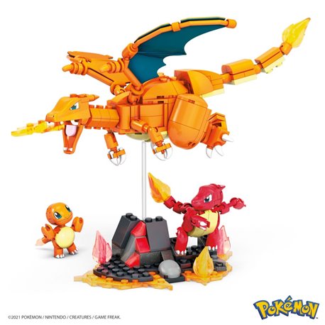 Pokemon Mega Construx Construction Set Charmander Evolution Set (przedsprzedaż)