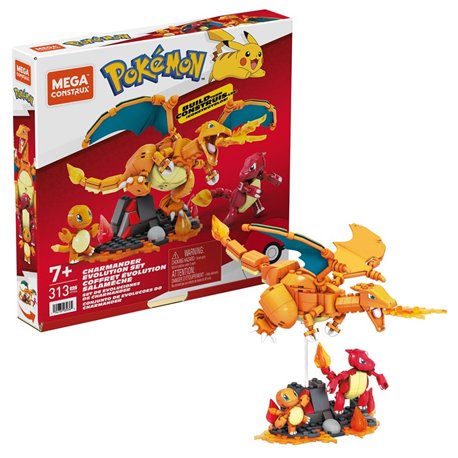 Pokemon Mega Construx Construction Set Charmander Evolution Set (przedsprzedaż)