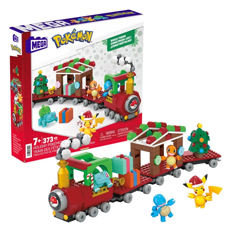 Pokemon Mega Construx Construction Set Holiday Pokémon Train (przedsprzedaż)