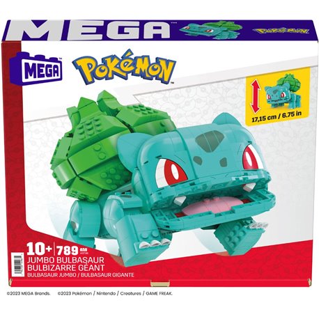 Pokemon Mega Construx Construction Set Jumbo Bulbasaur 17 cm (przedsprzedaż)