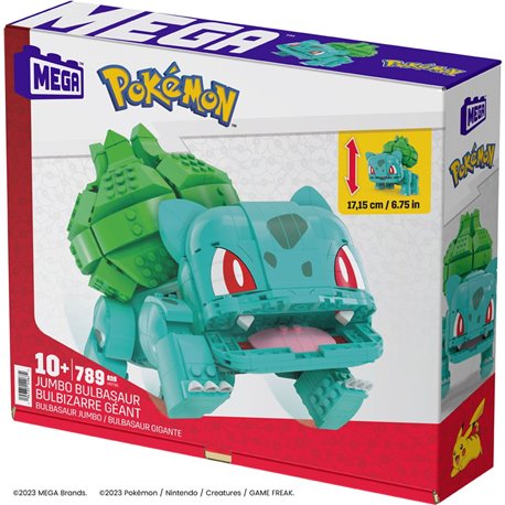 Pokemon Mega Construx Construction Set Jumbo Bulbasaur 17 cm (przedsprzedaż)