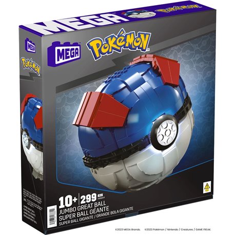 Pokemon Mega Construx Construction Set Jumbo Great Ball 13 cm (przedsprzedaż)