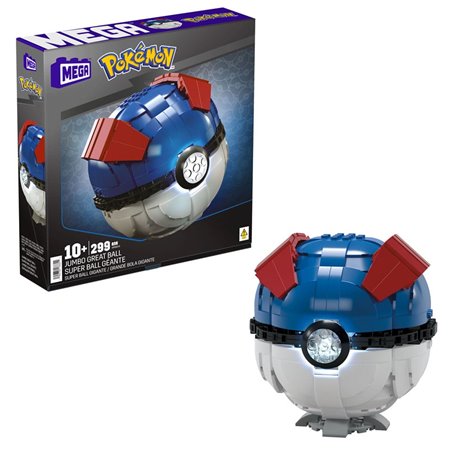 Pokemon Mega Construx Construction Set Jumbo Great Ball 13 cm (przedsprzedaż)