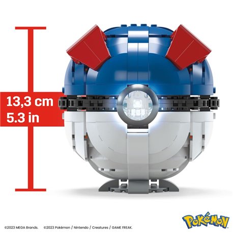 Pokemon Mega Construx Construction Set Jumbo Great Ball 13 cm (przedsprzedaż)