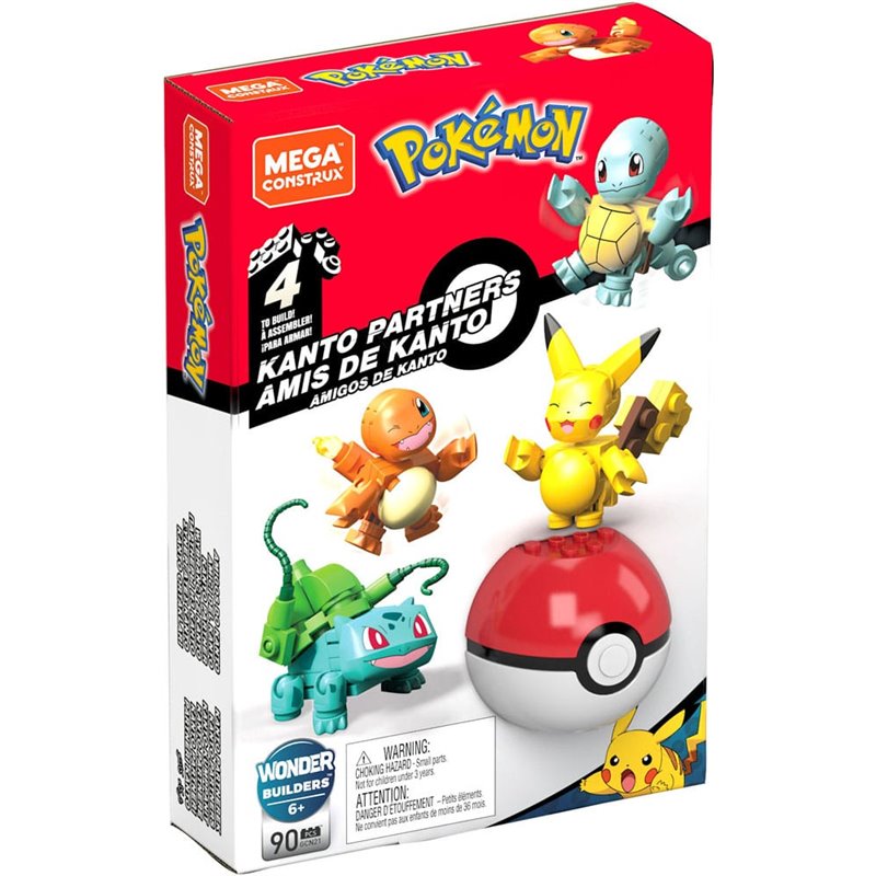 Pokemon Mega Construx Construction Set Kanto Partners (przedsprzedaż)