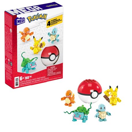 Pokemon Mega Construx Construction Set Kanto Partners (przedsprzedaż)