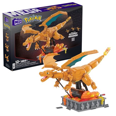 Pokemon Mega Construx Construction Set Motion Charizard 30 cm (przedsprzedaż)