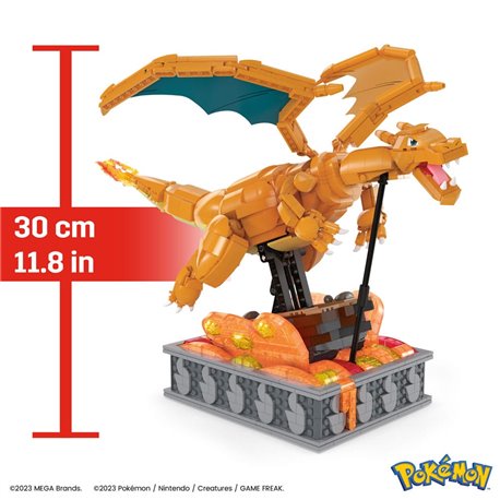 Pokemon Mega Construx Construction Set Motion Charizard 30 cm (przedsprzedaż)