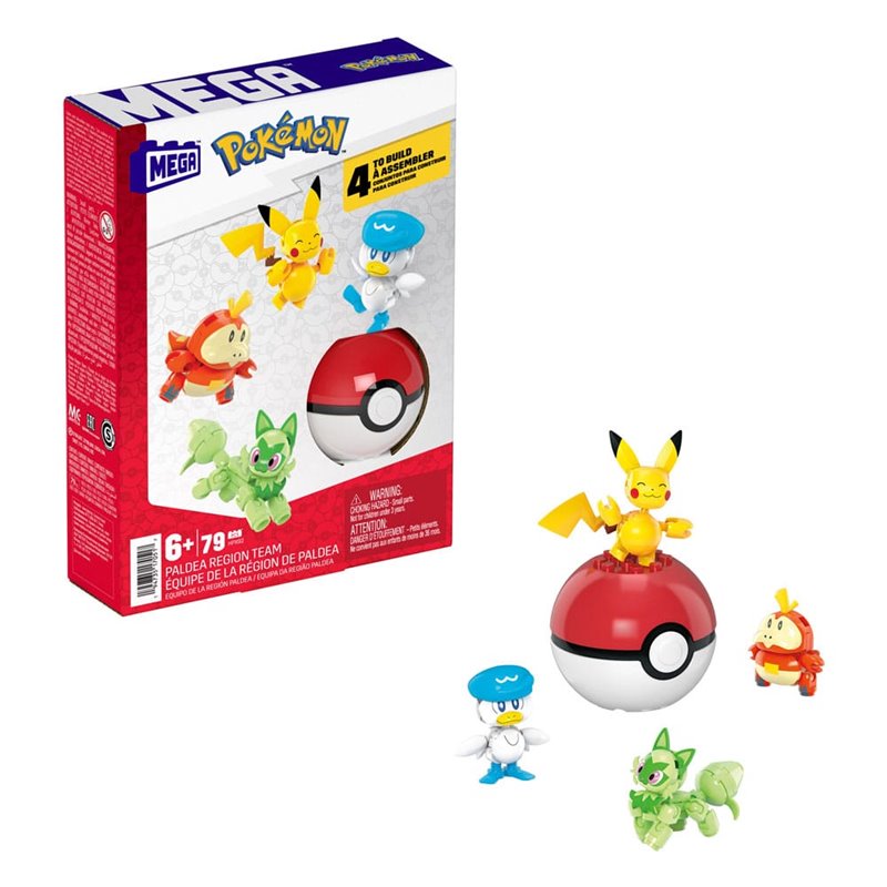 Pokemon Mega Construx Construction Set Paldea Region Team (przedsprzedaż)