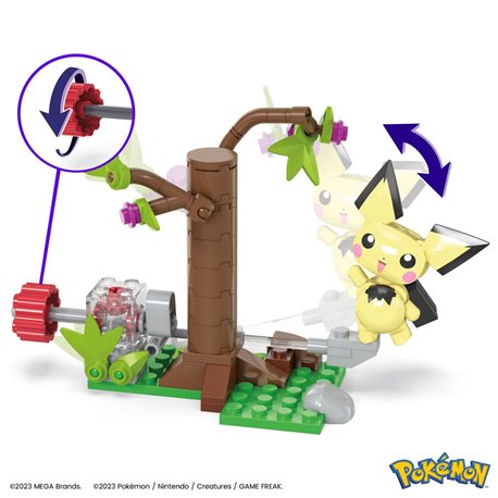 Pokemon Mega Construx Construction Set Pichu's Forest Forage (przedsprzedaż)