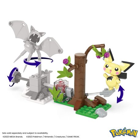 Pokemon Mega Construx Construction Set Pichu's Forest Forage (przedsprzedaż)