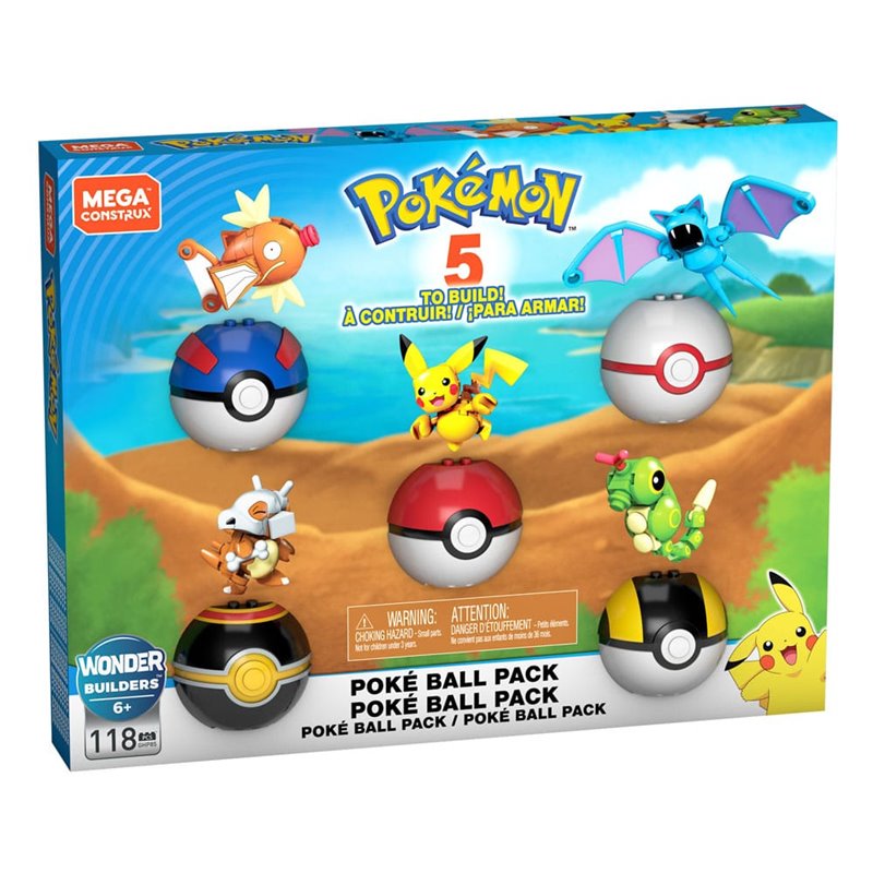 Pokemon Mega Construx Construction Set Poké Ball Pack (przedsprzedaż)