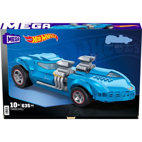 Hot Wheels Mega Construx Construction Set Twin Mill 28 cm (przedsprzedaż)