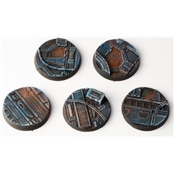 Gamers Grass: Spaceship Corr Bases Round 40mm x5