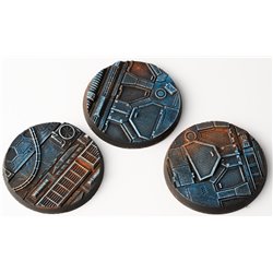 Gamers Grass: Spaceship Corr Bases Round 50mm x3