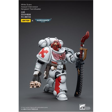 Warhammer 40k Action Figure 1/18 White Scars Assault Intercessor Sergeant Tsendbaatar 12 cm (przedsprzedaż)