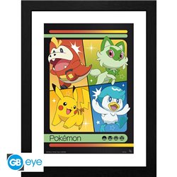 Plakat w ramce - Pokemon - Scarlet & Violet Starters (30x40cm)