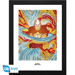 Plakat w ramce - Avatar - Aang Avatar State (30x40cm)
